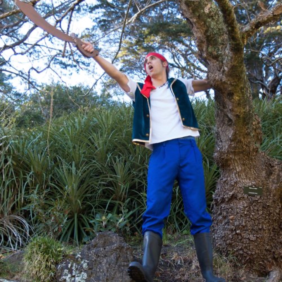 Pirate-inspired Jake-style character entertainer for kids birthday parties in NZ