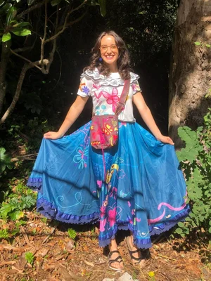 Mirabel-inspired Encanto-style character performer for NZ kids birthday parties